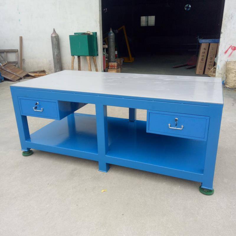 重型模具工作台飞模台模具维修装配台虎钳水磨钢板操作台