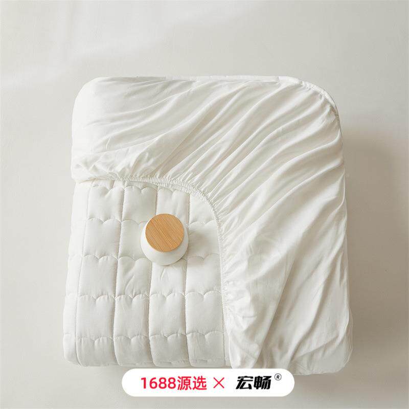 A类纯床棉床套单夹件棉防滑防尘酒店款全棉席WD-06130梦思垫加厚