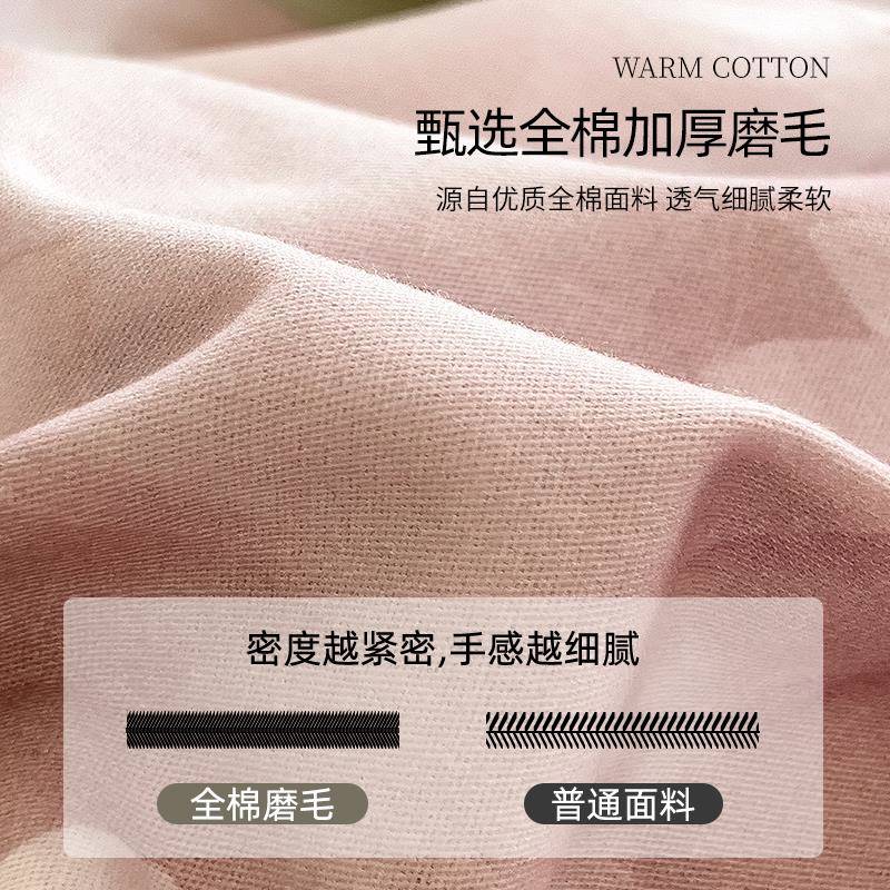 冬加IIP厚磨毛四套纯棉棉季全2025新款四季通用件被套床单美式田