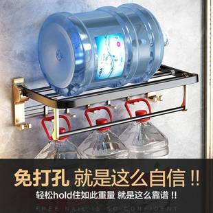 浴免打毛巾架LSI卫生间厕置物架巾架子浴室挂件轻奢孔风所洗手间