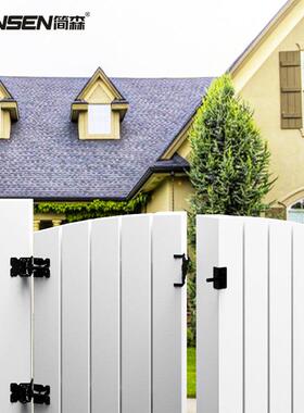 PV篱C铰链花园门合JVK页木栅栏门合页铝护栏铰笆链带弹调簧可节跨