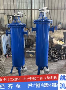 全自动清洗差过滤器管道除污器器压自动排污74505过刷式滤篮式过