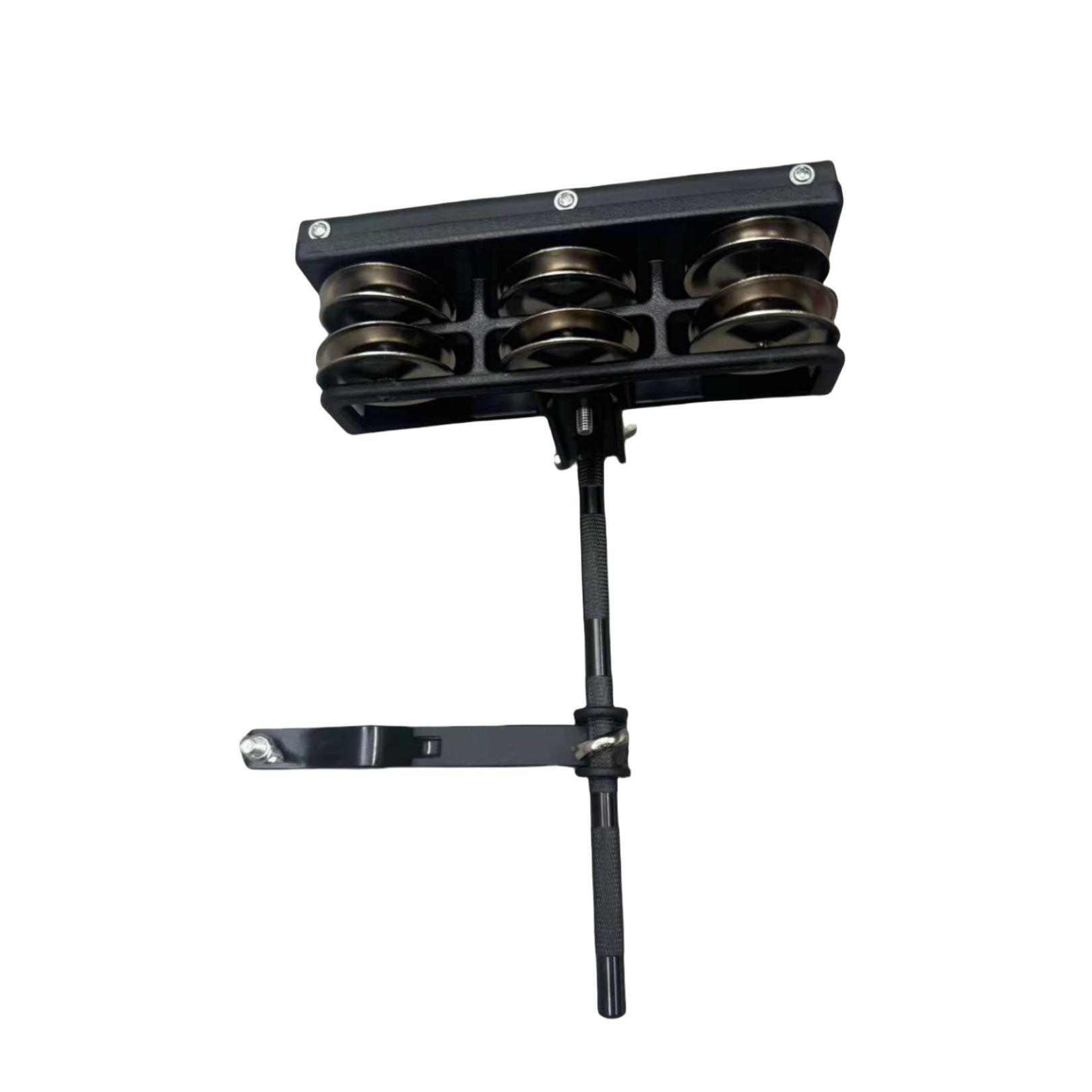 塑料木鱼合小打击乐架子鼓配件挂组式牛铃架载木支鱼架ENE铃鼓架