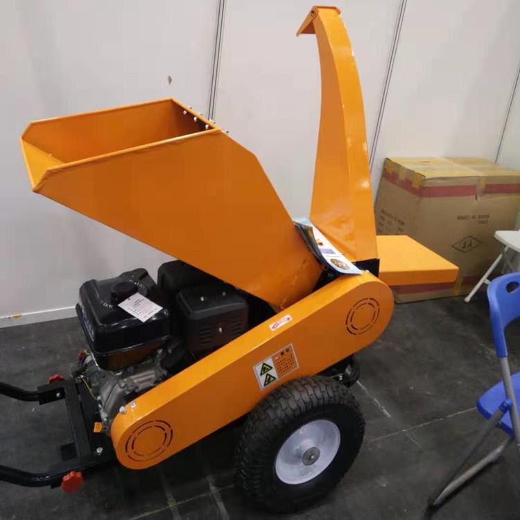 果园绿化物式业干湿机两用卧粉式碎枝机移动树枝碎SIU秸秆竹子粉