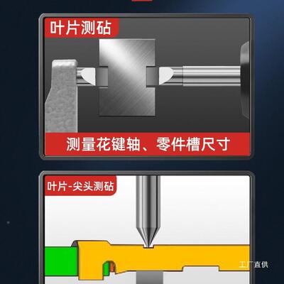 德国数显千分尺高度精叶片测厚仪厚螺旋测器工业级GWD度外径测微