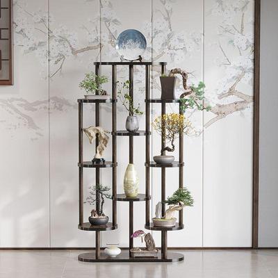 新041中式古简约现代茶展示架架茶架博室置物架盆栽放置架客厅花