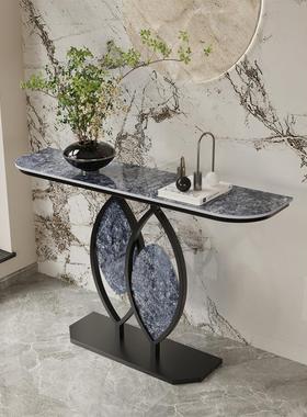 意式轻奢关桌过道户玄QGI关柜简约门入厅半圆端景台创意关艺术玄