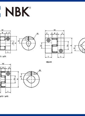 NBNO性BKRJS-25CSK-G梅M花型短型高扭矩电绝缘联轴器铝合金键槽
