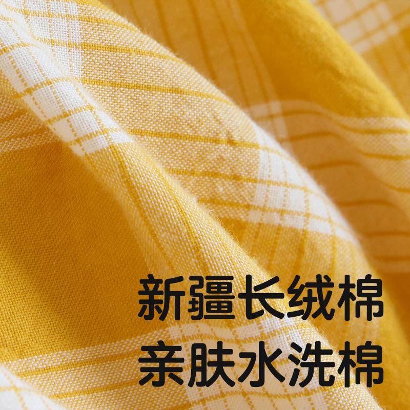 类无品牌/纯A水洗棉幼儿园贴布绣三件棉套套入园被子组合七件午睡