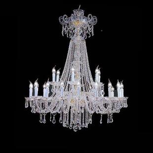 欧式晶吊美灯式客厅灯现代水简餐厅灯奢华别约墅酒店大堂MD306蜡