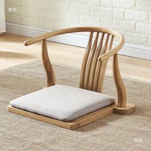 榻椅榻米椅子靠AUE背日式 和室床无上椅座椅带扶手落地飘窗椅凳脚
