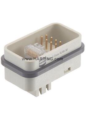 091211001hing浩亭RJ45t信DUY号网络插头Han0Q-DataJR45-M