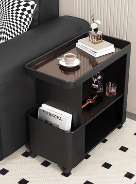 轻奢款创意客厅移动小推车艺沙现代家用发简茶约几置铁物LJG架床