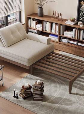 025新款实木沙折发床叠多功能两用小户型拉卧室书房阳86337台2单