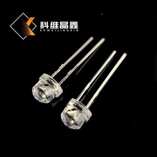 F5草黄帽灯珠红光光led5金线亮mm圆头红色晶元 14mil芯片超UPF高黄