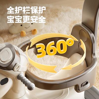 蹦新款儿童玩具飞行员蹦床摇马木马溜车蹦手推车翘翘床板溜TLX三