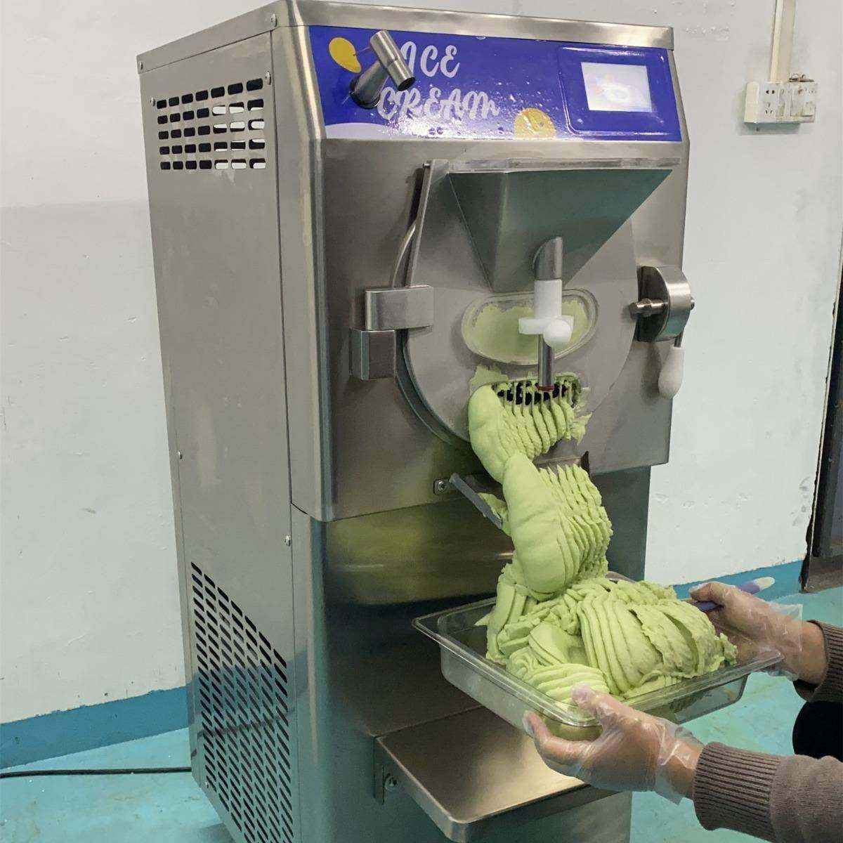 全自动球硬机冰淇淋机沙冰雪挖花DBO酪冰粉生产器商用立式硬雪糕
