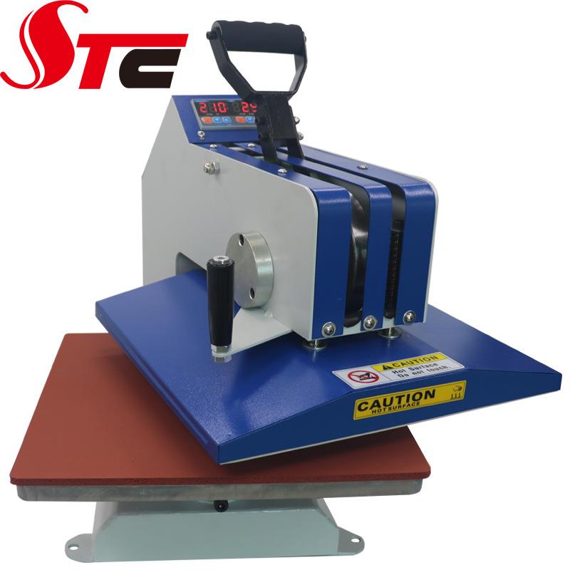 厂大STC-SD03促c38X38手动家高压摇头热转印机压烫m机服装T恤印花
