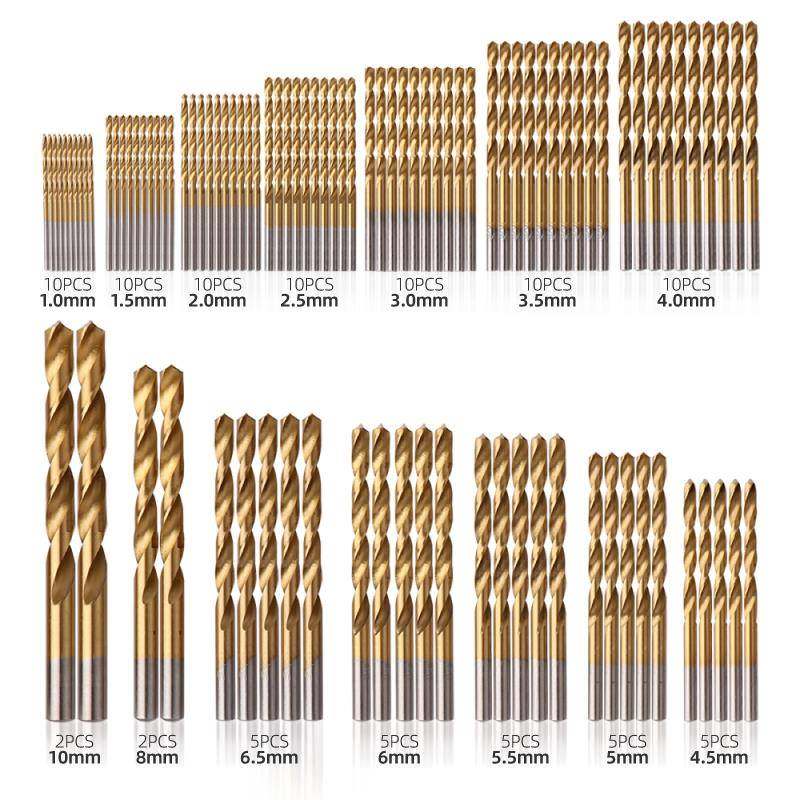 麻钻头QTQm手电花钻钻头套装不锈钢打孔钢铁金属合金钻头01-1m超