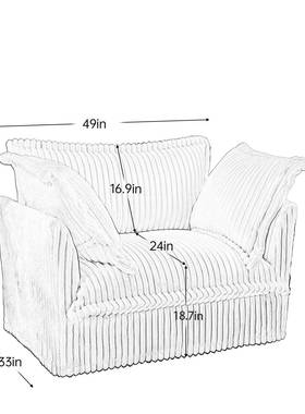 轻奢布沙发小户型艺客发厅70307家后具现代沙床