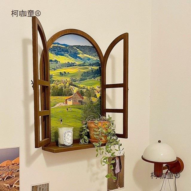 挂留言板墙面窗店面景装饰品布装柯咖童饰框假留言道具窗户饰品壁