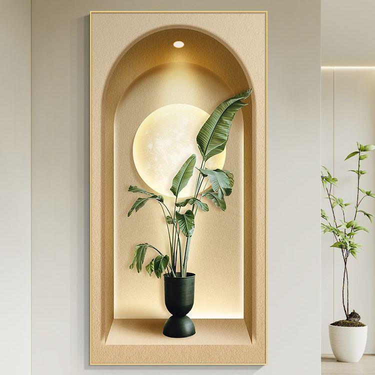 北绿植玄欧关间装饰画小清空感走廊过道尽新头74261650挂画现代简