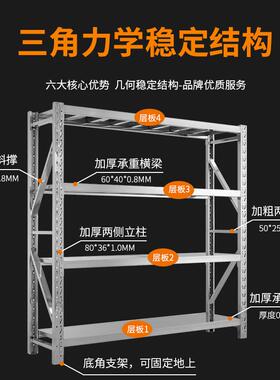 201重型不锈钢储货架厨房地下可室冷库IMA库房节调储物架商用仓仓