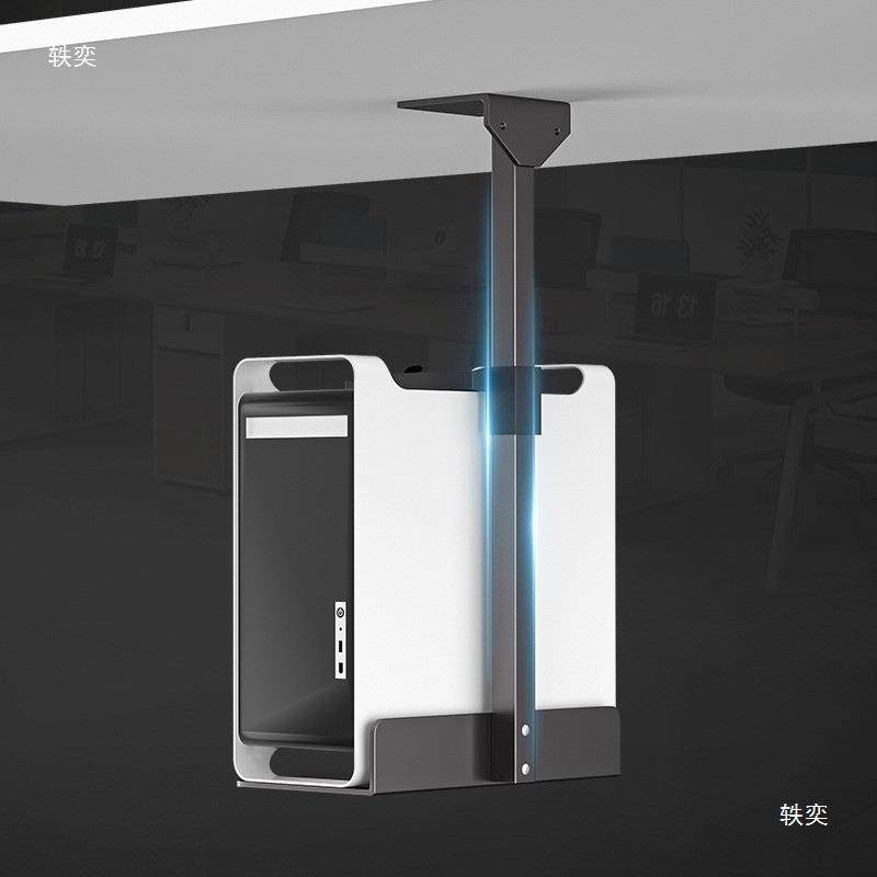 主桌底挂机GTA托台架悬电脑悬浮置物架办公式主机箱吊架托盘金属