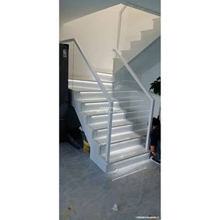 重庆实玻璃栏杆楼梯木IWX不定锈钢上扶手.制无梯帮款式门测量安装