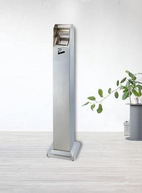 HZ-301厂家不锈钢烟灰柱户外立式烟蒂烟柱吸灰烟区头烟灭柱烟垃圾