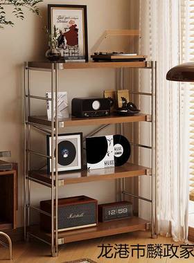日式置物架落货多层客厅阳台书架简约储物架微架厨房地波as364炉