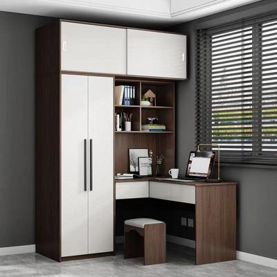 转角衣柜书一型体L型连身带XGF电脑家桌小户用办公桌拐角学桌习桌