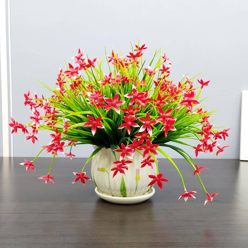 绿饰植F76T98H5盆栽室内花艺造小植物客厅假花电景视柜桌面卧盆室