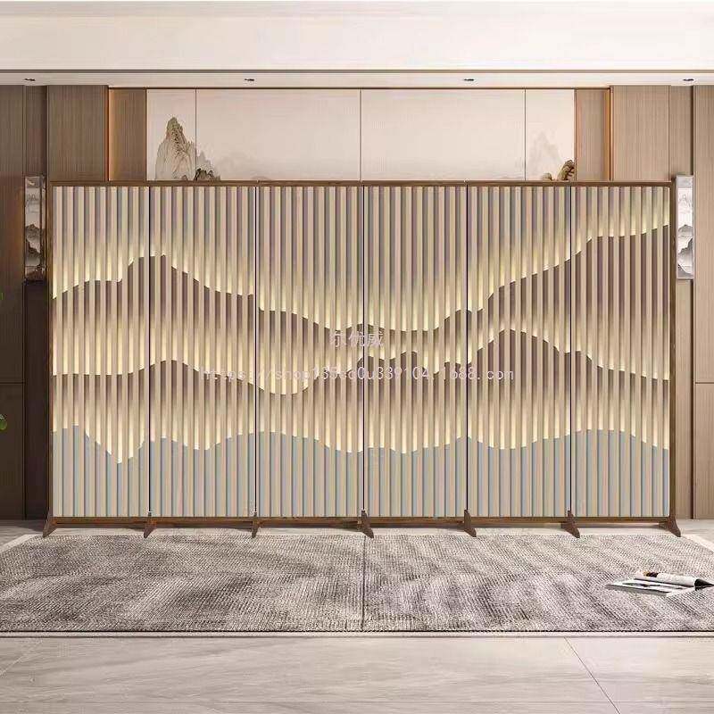 尔优威折屏客厅客折叠玄关遮挡餐厅新中无品牌/屏风水隔断山办式