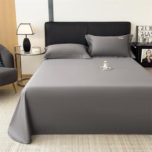 长绒棉纯棉床笠10EQR0三棉床罩单件夏季纯色床套全1米5防滑床单件