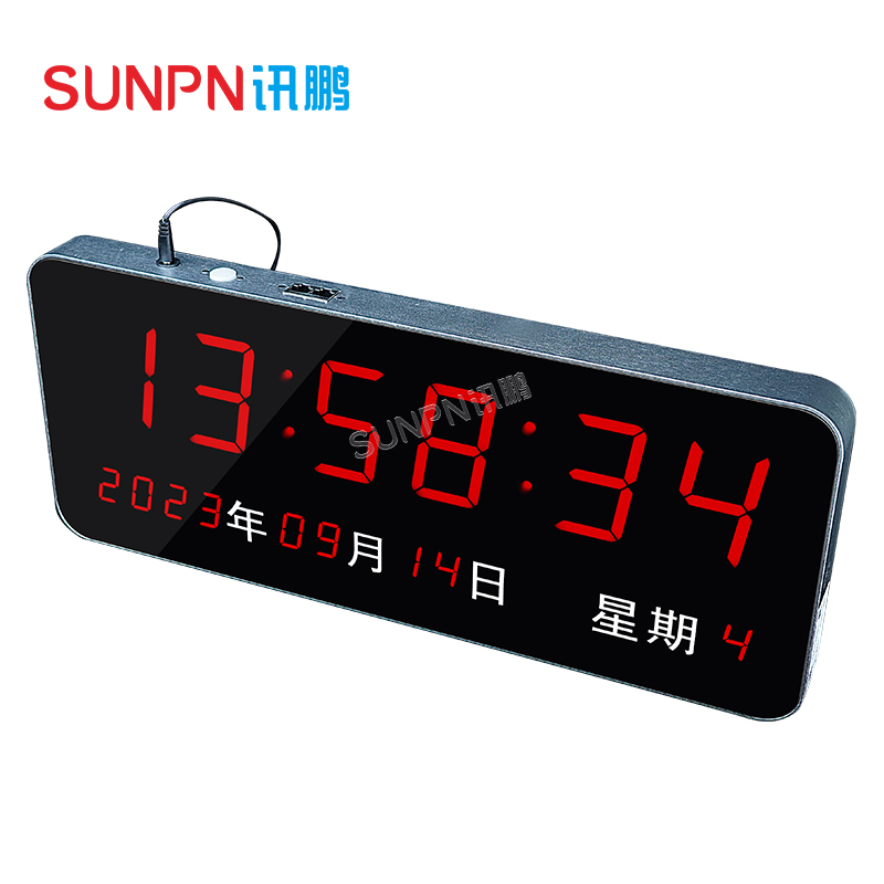 学校NTP电子钟同步时钟系统医院网路自动校时挂钟数码.时钟万年历