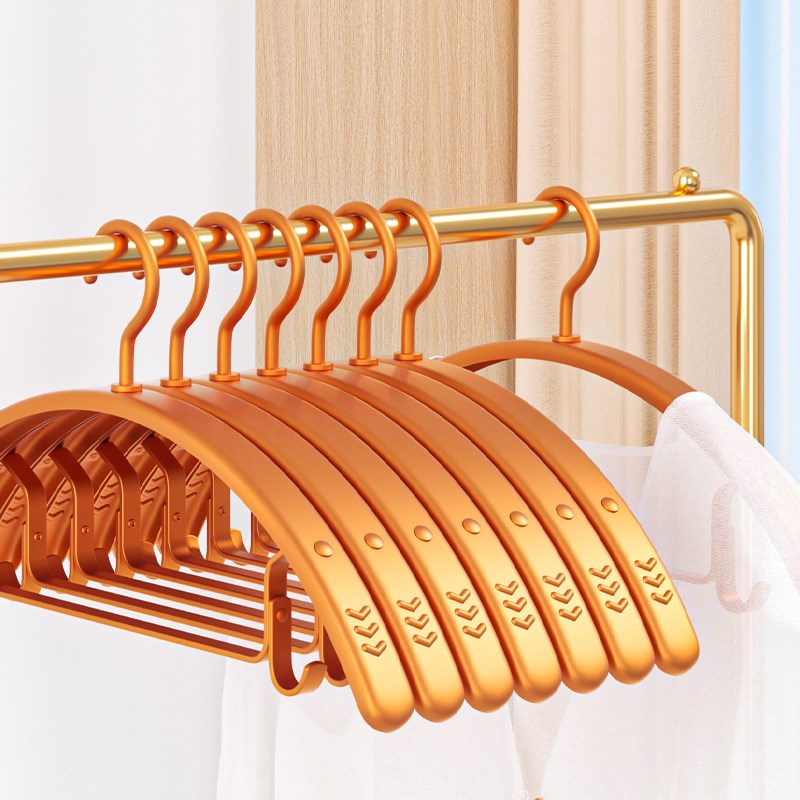 铝合金衣架家用挂衣晾衣架防滑宽肩挂衣服挂S架轻奢金属衣撑子
