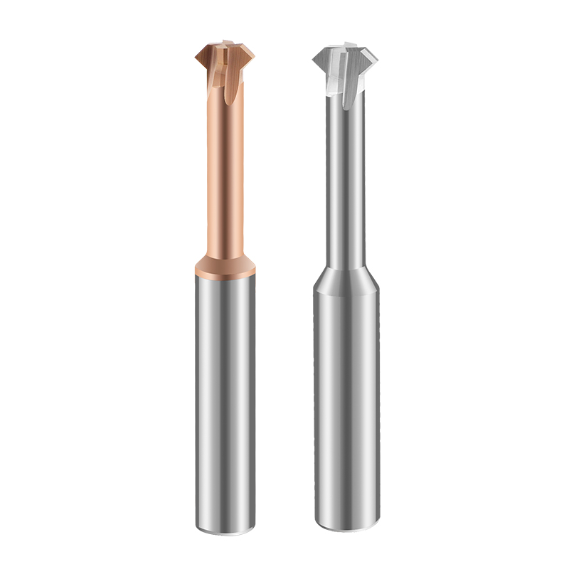 铝用钨钢上下T型倒角刀涂层合金内孔正反双面倒角Q铣刀90钢件45度