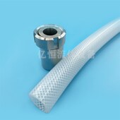 编织线硅胶管铂金硫化网纹线硅胶管生物制药卫生级输送硅胶软管