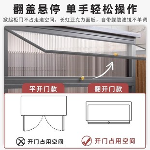 岩板厨房置物柜落地家用餐边碗橱柜靠墙一体多功能储物收纳层架子
