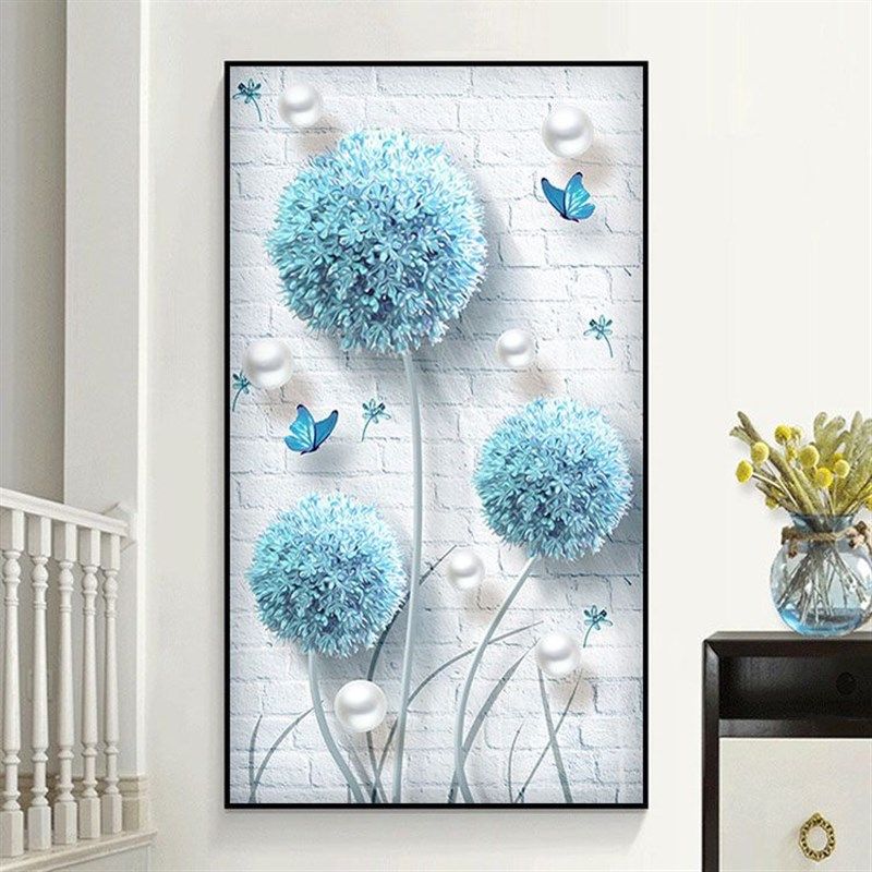 2024新款钻石画蒲公英风景客厅玄关5d点贴钻十字绣满钻大幅简约,居家布艺,钻石绣,淘宝优惠券,粉丝福利购,淘宝优惠卷