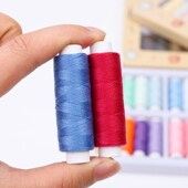 针线盒家用针线缝衣线彩色手缝线小卷402缝纫线高质量细线diy缝补