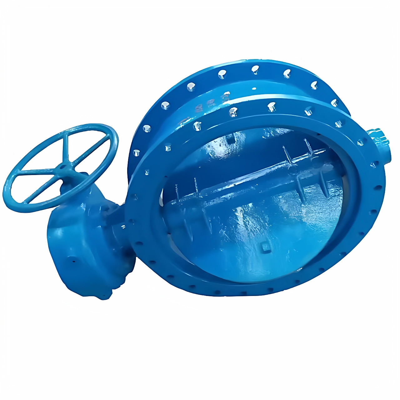 手动通风蝶阀管道气动电动调节型开关型冷风通风阀涡轮工业阀门