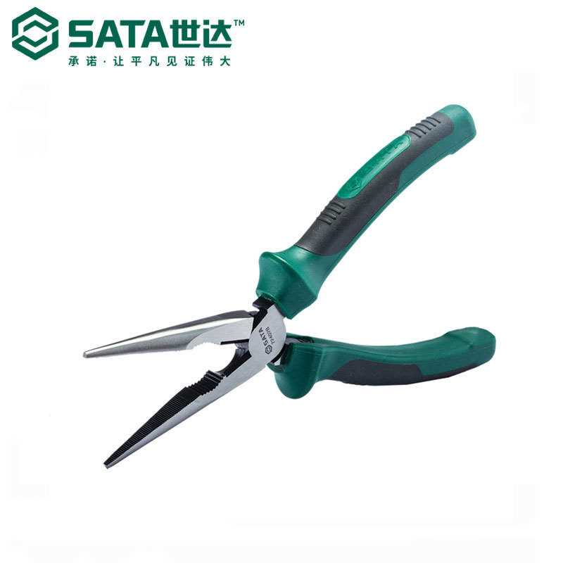 世达尖嘴钳工具合金钢多功能省力型电工钳6/8寸尖嘴钳72401B