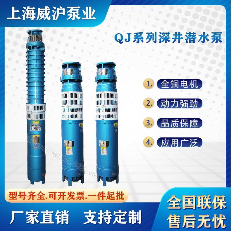 泵业200QJ多级立式深井潜水泵高扬程大流量井用自吸泵厂家