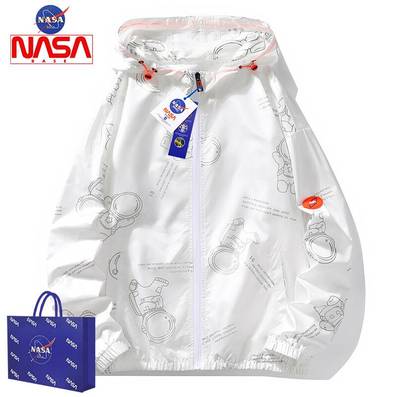 NASA防晒衣男夏季冰丝速干超薄透气防晒服青少年防紫外线情侣外套