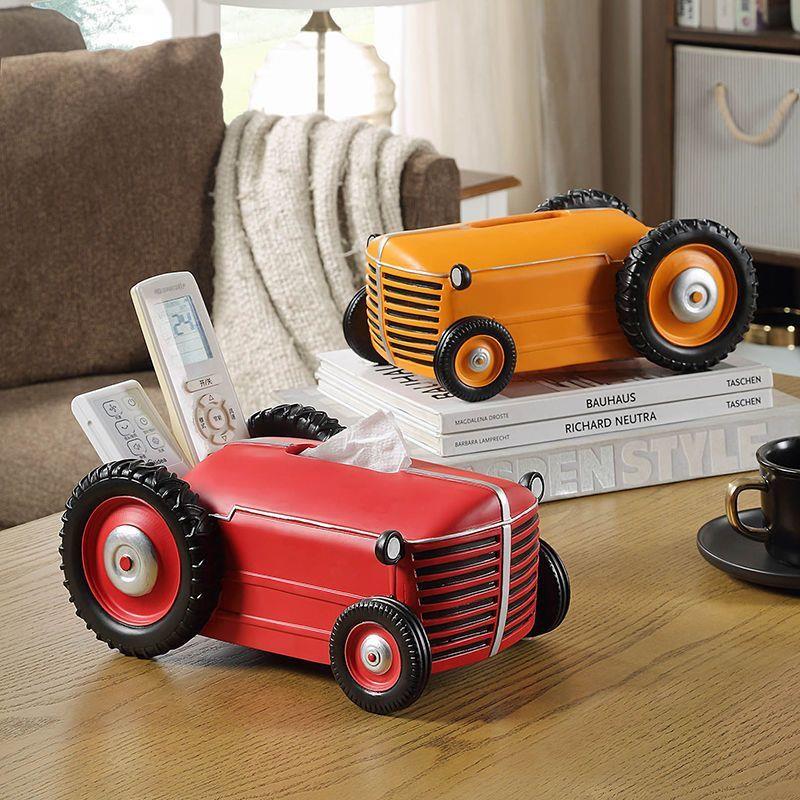L1W创意抽纸盒收纳盒纸巾盒摆件复古车客厅多功能