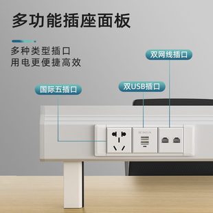多功能桌屏梁隔断隔板桌面屏风支架铝卡槽电脑桌办公桌铝合金挡板
