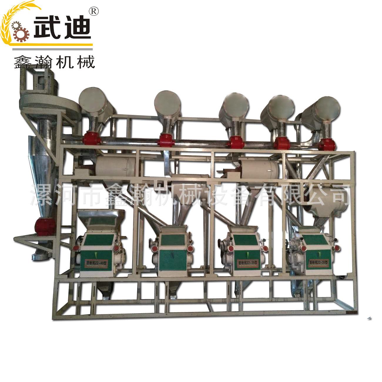 小麦磨粉机产量5至10吨 玉米荞麦莜麦青稞面粉加工磨面四组面粉机