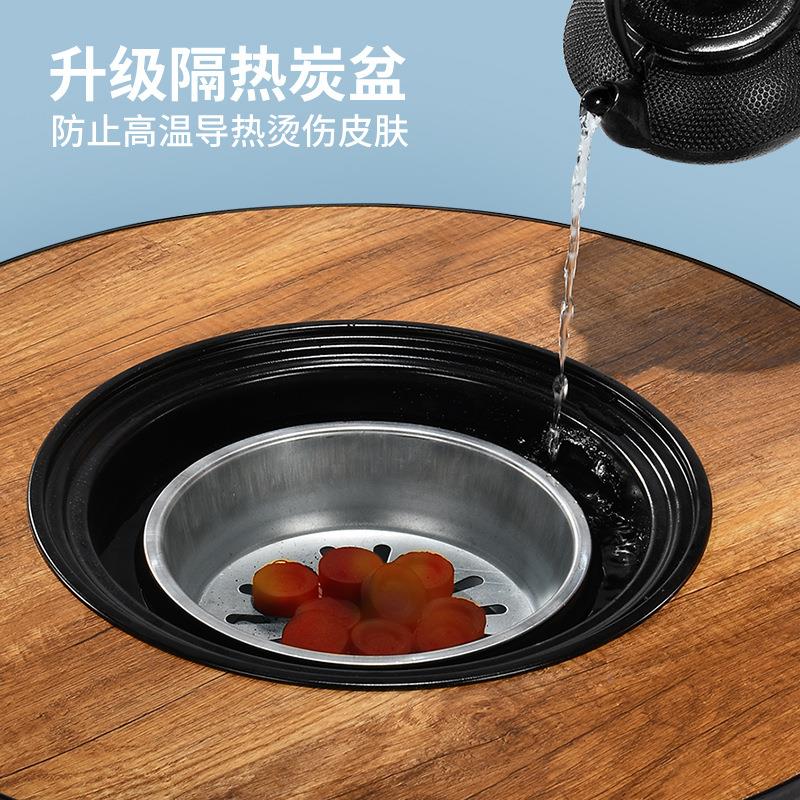 围炉煮茶烤火炉套装室内家用器tl-04具套桌子炭炉炉烧烤围全聚取